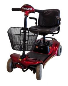 skuter inwalidzki elektryczny dla seniora czterokołowy pojazd rozkładany