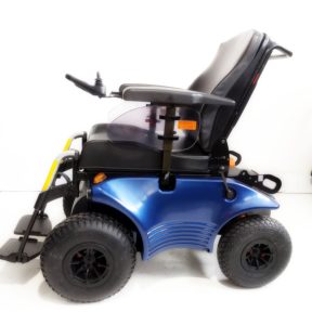 wózek inwalidzki elektryczny optimus 2 niebieski 3