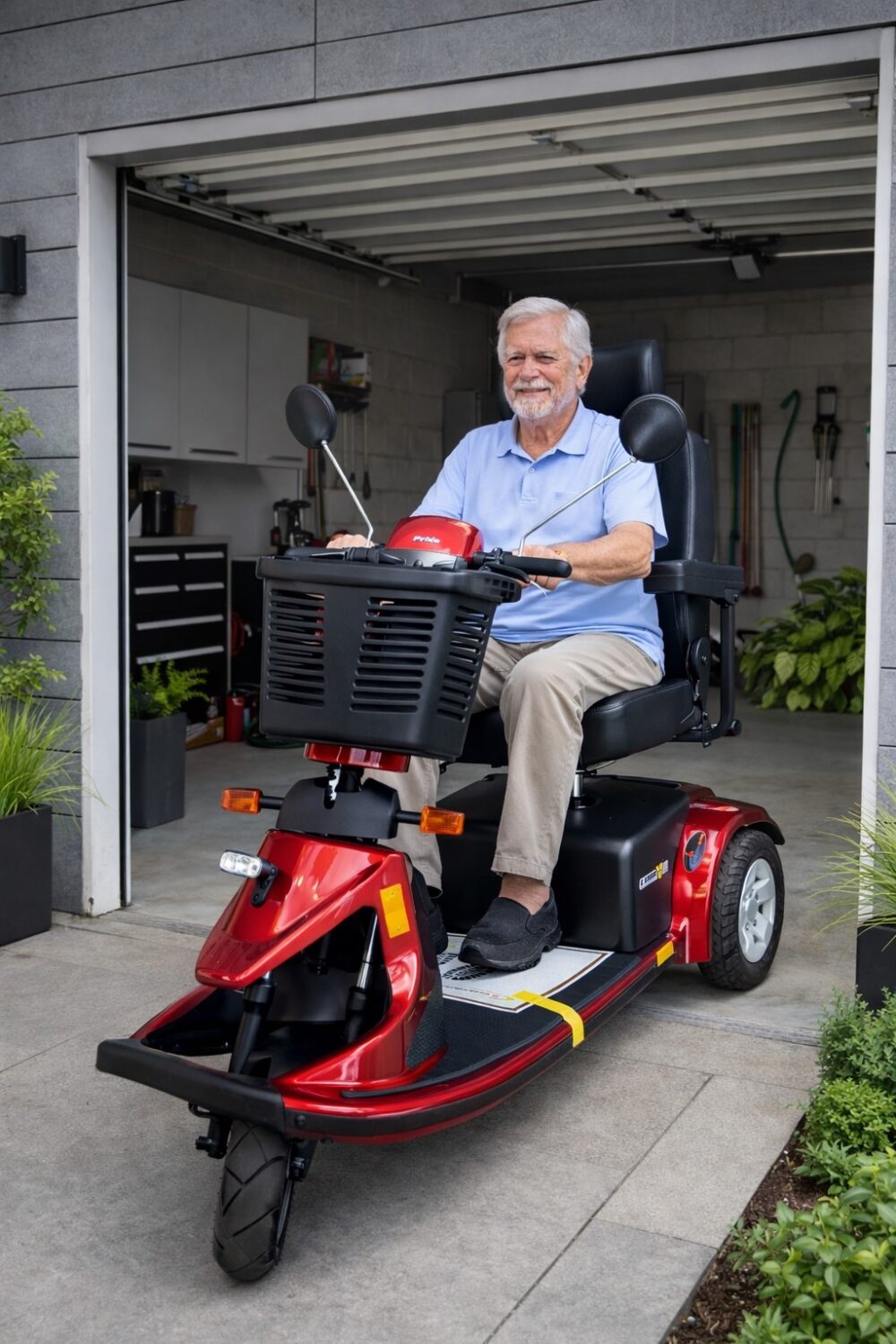 pan na skuterze luna v sport