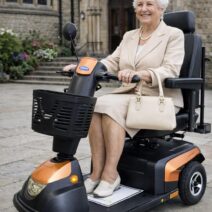 pani przed kościołem