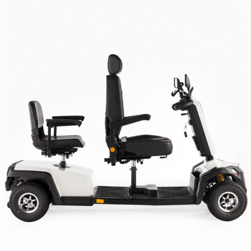 dwuosobowy skuter inwalidzki elektryczny sharpy pro biały 4