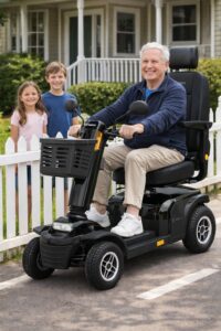 pan na czarnym looper