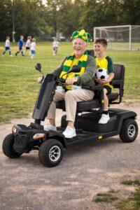 pan z wnukiem na sharpy twin