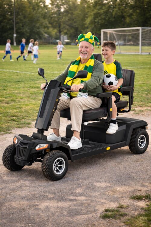 pan z wnukiem na sharpy twin