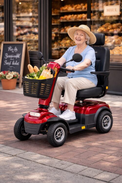 pani na czerwonym looper