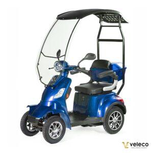 skuter elektryczny faster niebieski elektro mobil czterokołowy zadaszenie 1