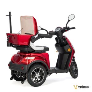 skuter inwalidzki elektryczny trzykołowy draco czerwony 10