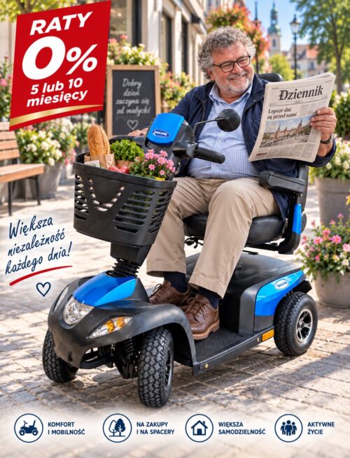 INVACARE ORION PRO wygodny skuter inwalidzki 4-kołowy na wyprawy za miasto
